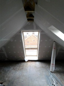 Habillage Velux, isolation et pose BA13